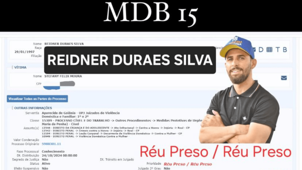 Presidente do MDB Jovem é preso por agredir&nbsp;esposa