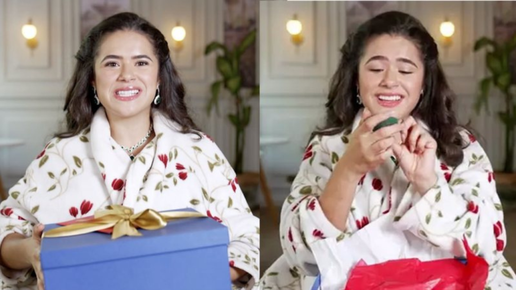 Maisa Silva e Gabriel Araújo trocam presentes inusitados no Amigo Secreto de Natal do&nbsp;Fantástico