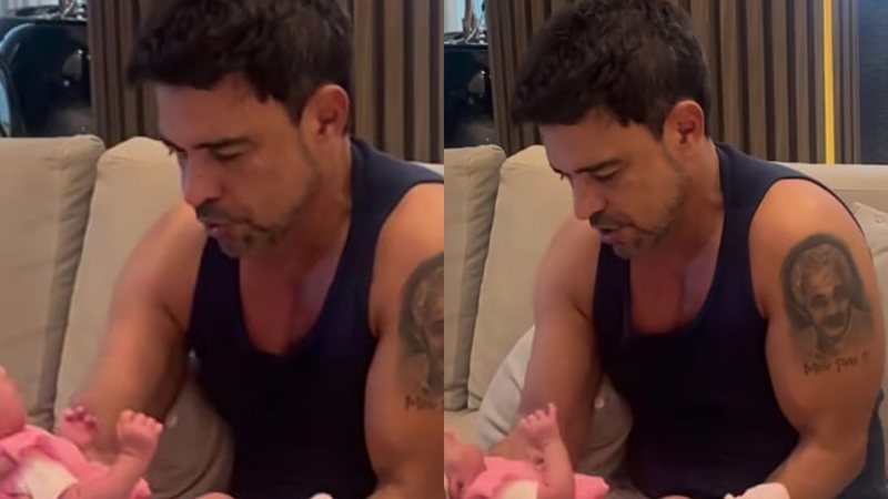 Zezé Di Camargo encanta ao compartilhar momento com a filha caçula,&nbsp;Clara